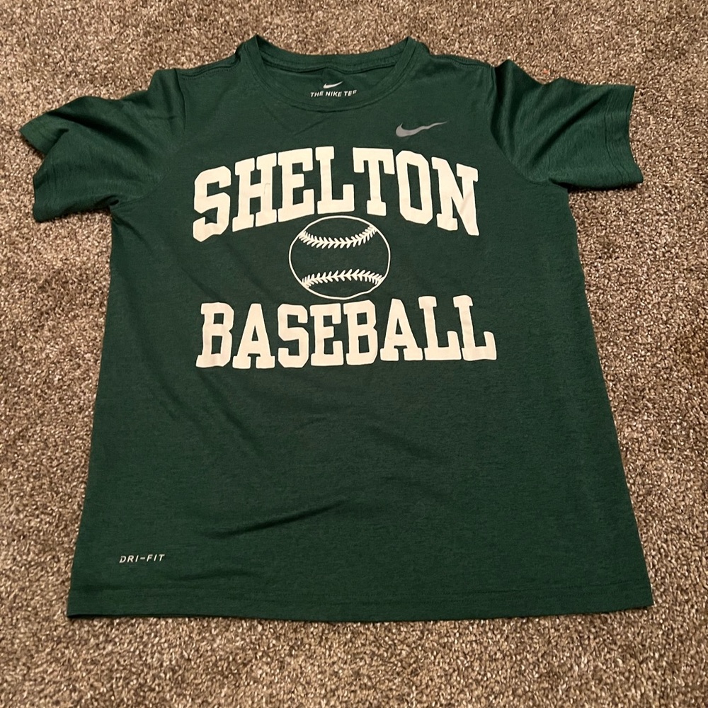Nike Kids Dark Green Shelton Baseball Tee